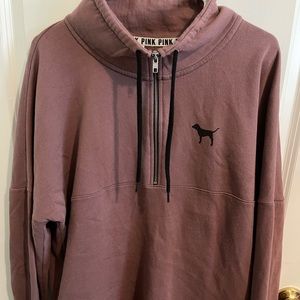 PINK quarter zip sweater